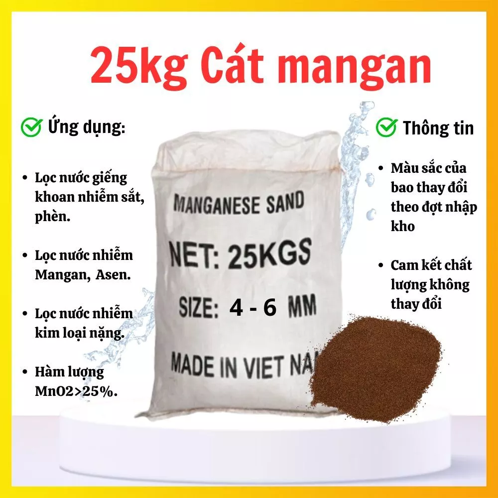 Cát Mangan lọc Sắt, Asen