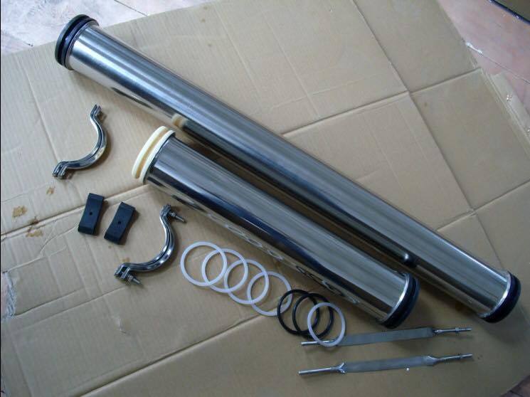 Vỏ màng Ro 4040 công nghiệp inox SS304 không mối hàn